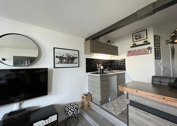 Studio Vue Mer Exceptionnelle, Port-Deauville, Proche Plage, Centre-Ville Et Casino