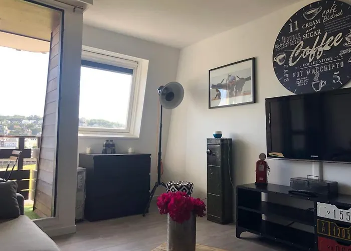 Daire Studio Vue Mer Exceptionnelle, Port-Deauville, Proche Plage, Centre-Ville Et Casino *