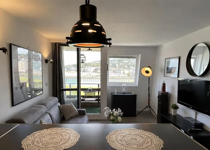 Daire Studio Vue Mer Exceptionnelle, Port-Deauville, Proche Plage, Centre-Ville Et Casino